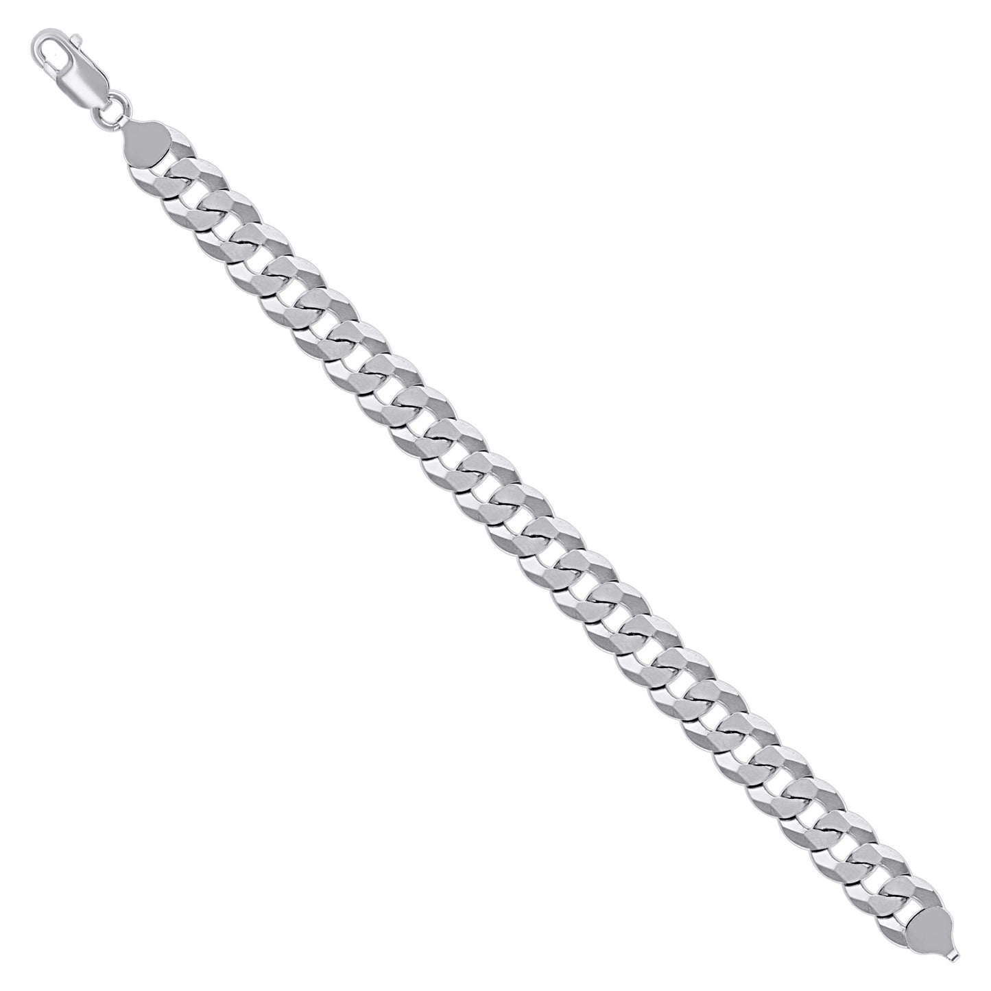 925 Silver Solid Super Flat Cuban Chain 10mm