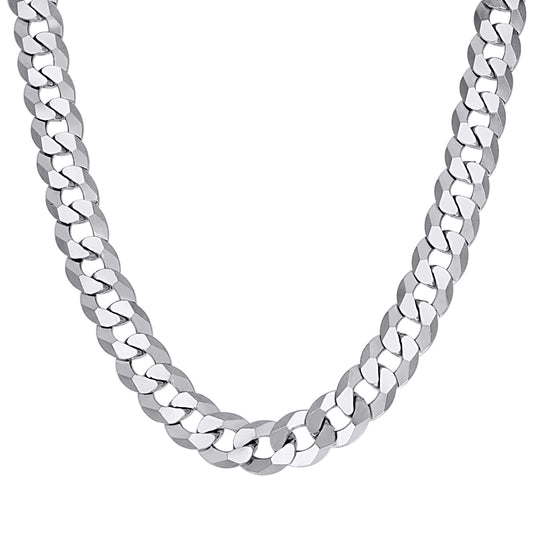 925 Silver Solid Super Flat Cuban Chain 10.8M