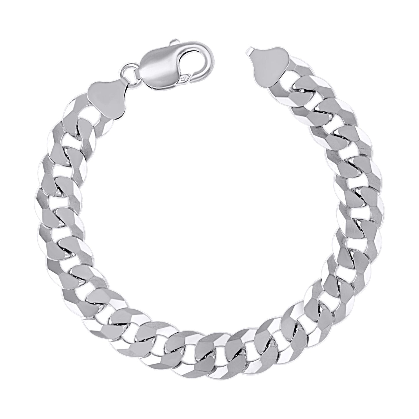 925 Silver Solid Super Flat Cuban Chain 10.8M