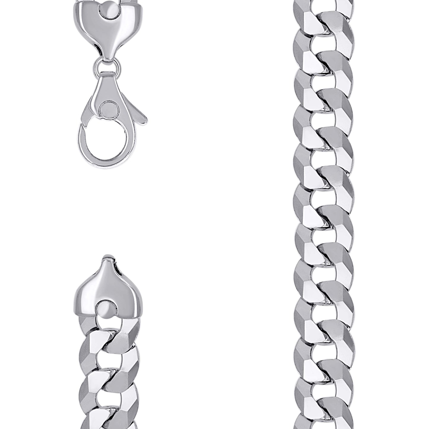 925 Silver Solid Super Flat Cuban Chain 16mm