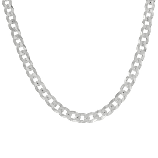 925 Silver Solid Super Flat Cuban Chain Silver 4.7mm