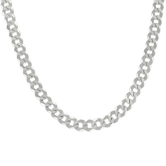 925 Silver Solid Super Flat Cuban Chain Silver 5.2mm