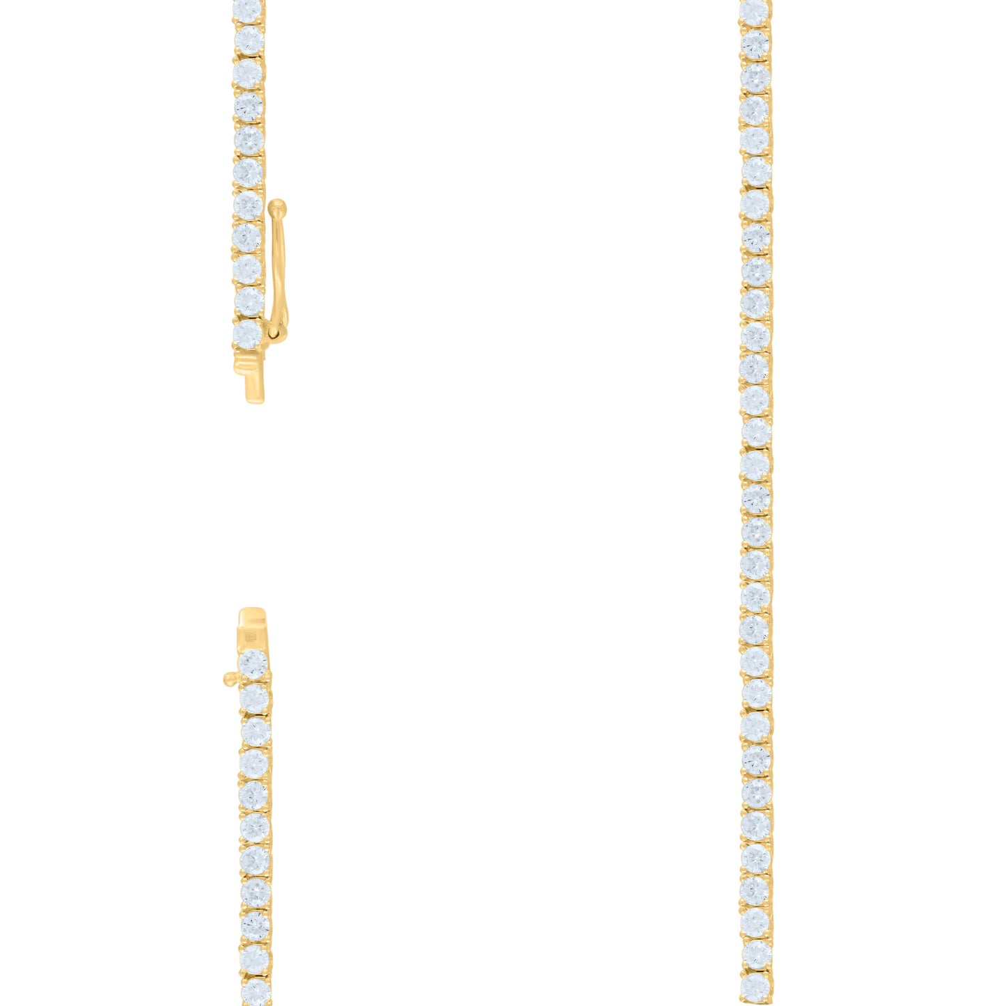 925 Sterling Silver Moissanite Tennis Chain 3mm