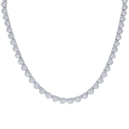 925 Sterling Silver Moissanite Chain 6mm
