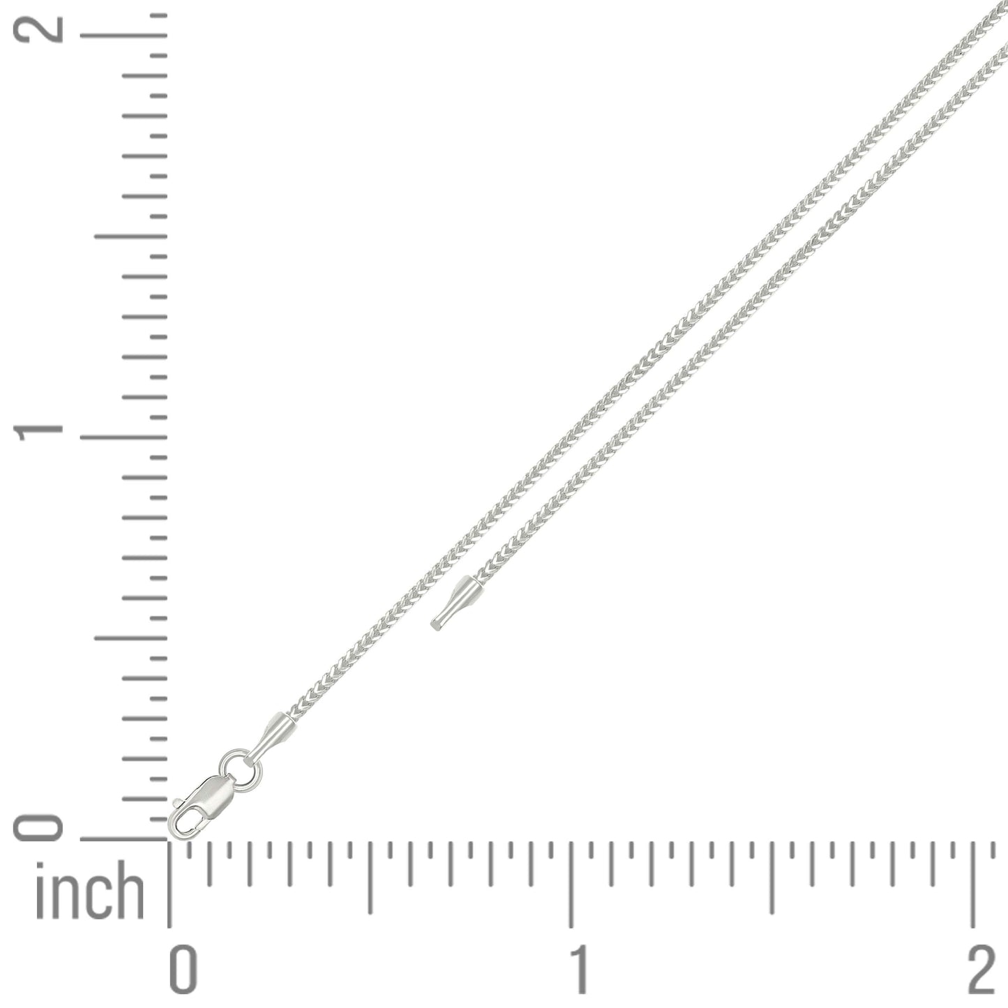 925 Silver Solid Franco Chain 040 1mm