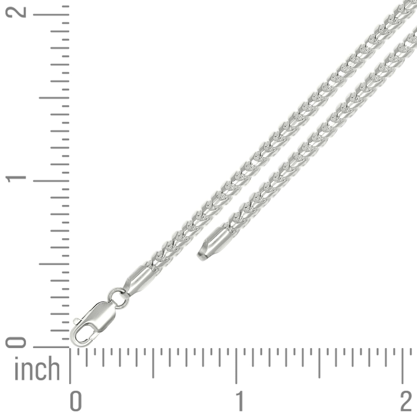 925 Silver Solid Franco Chain 3mm