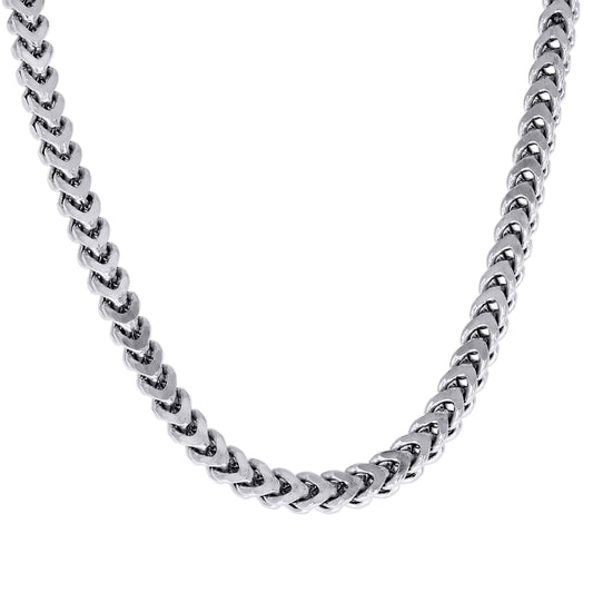 925 Silver Hollow Franco Chain 6.4mm