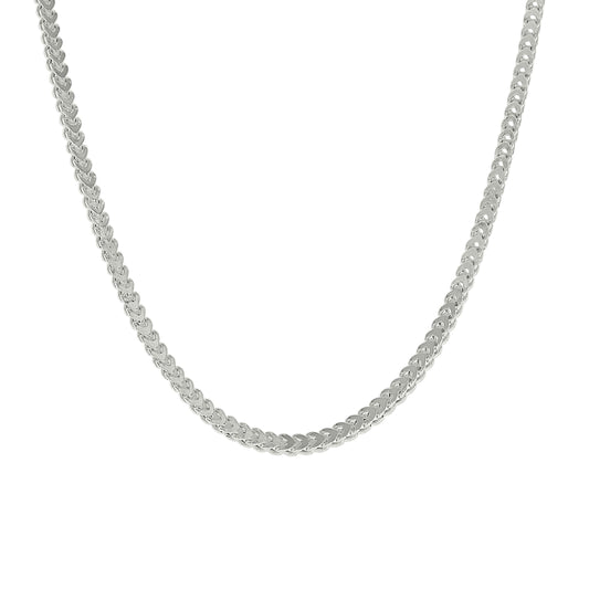 925 Silver Hollow Franco Chain Silver 2.5mm