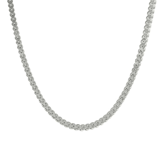 925 Silver Hollow Franco Chain Silver 3mm