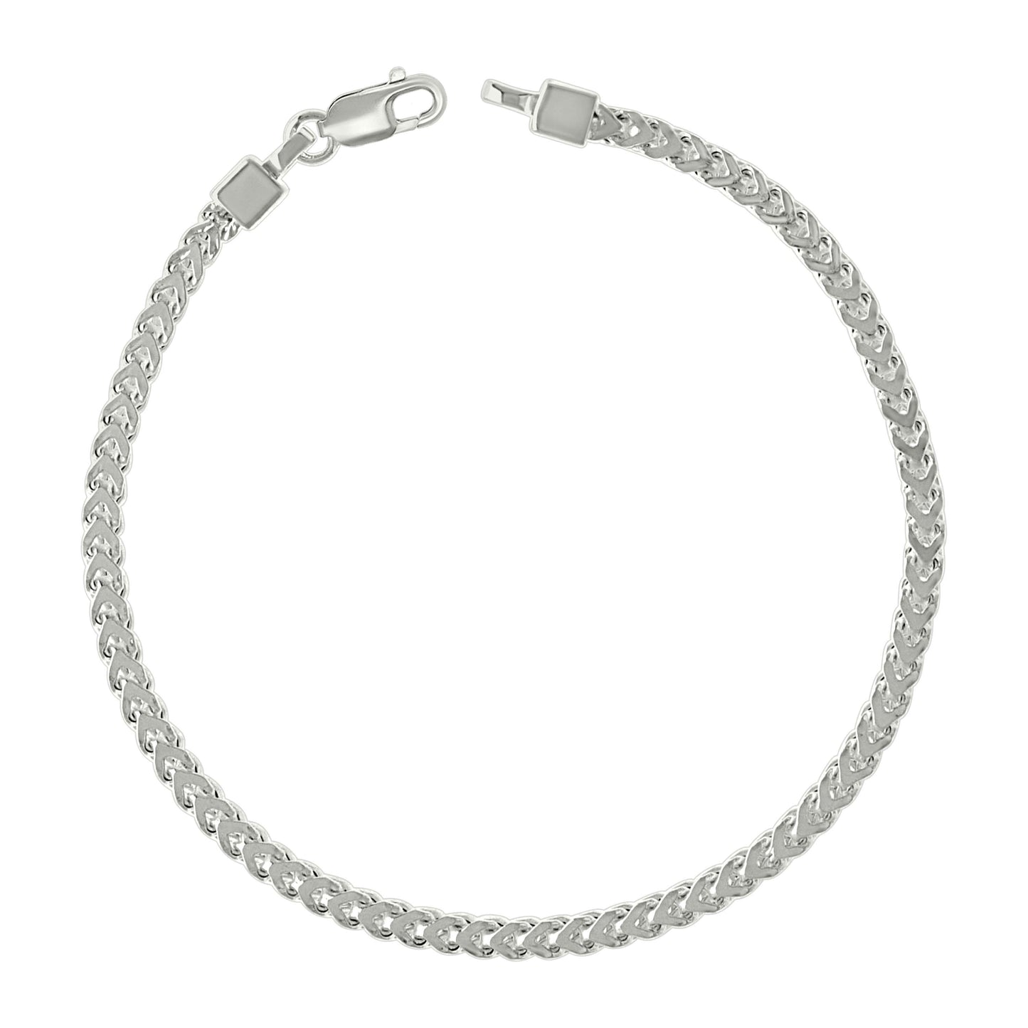 925 Silver Hollow Franco Chain Silver 3mm