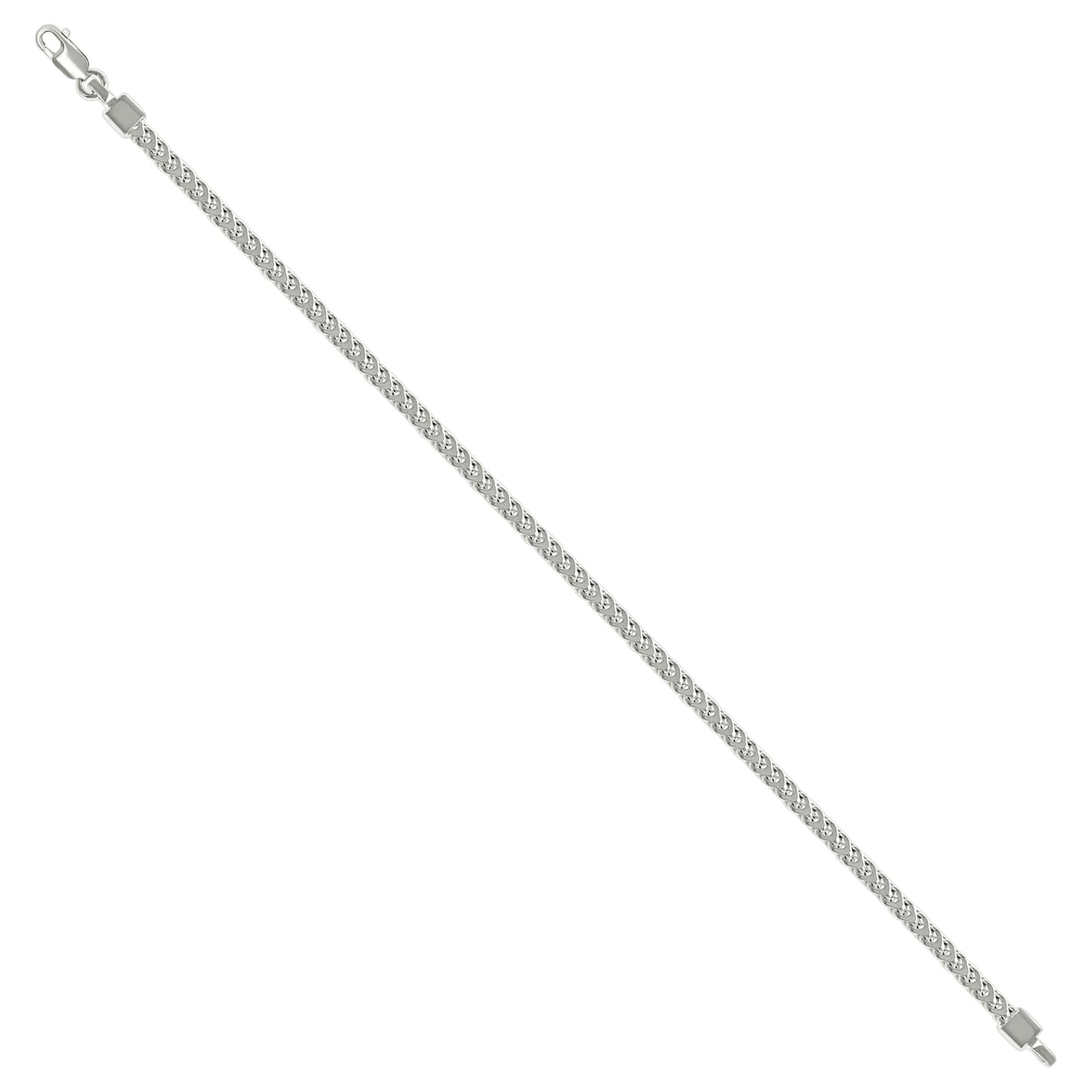 925 Silver Hollow Franco Chain Silver 3mm