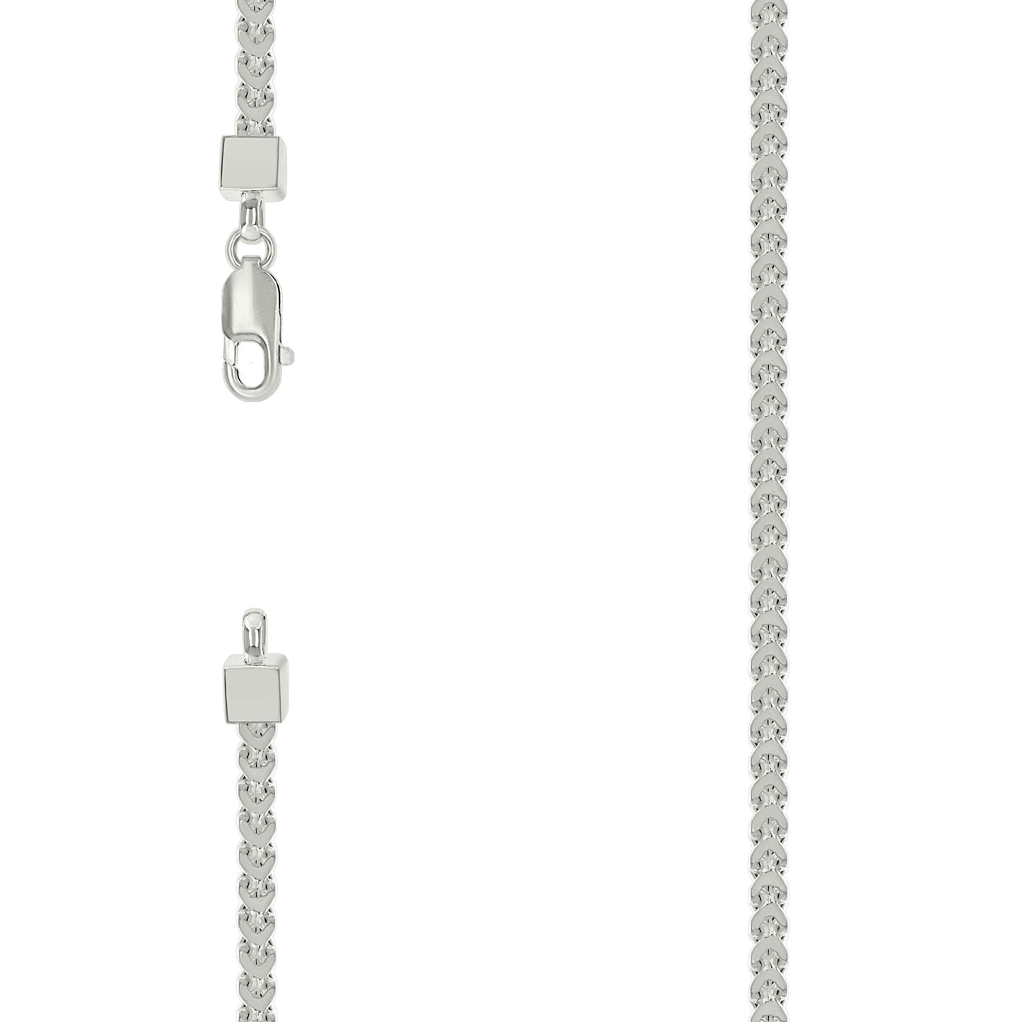 925 Silver Hollow Franco Chain Silver 3mm