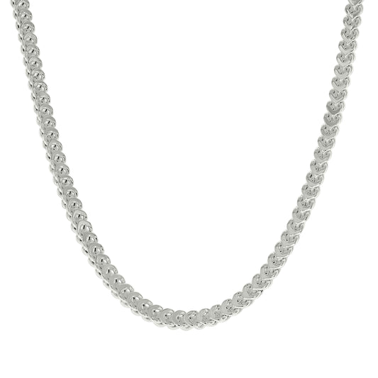 925 Silver Hollow Franco Chain Silver 3.5mm