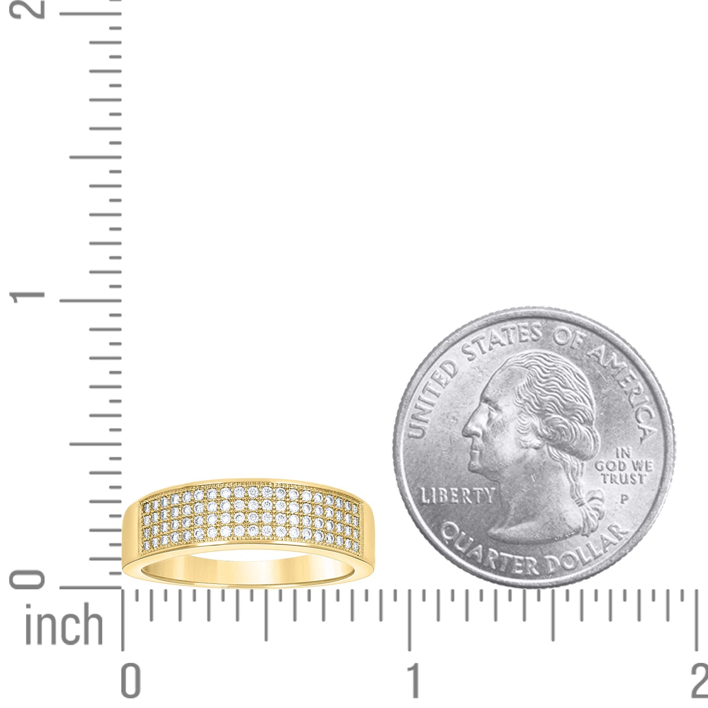 14Kt Gold Moissanite Ring S9