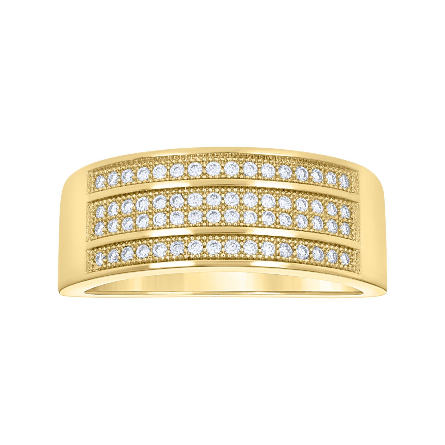 14Kt Gold Moissanite Ring S9