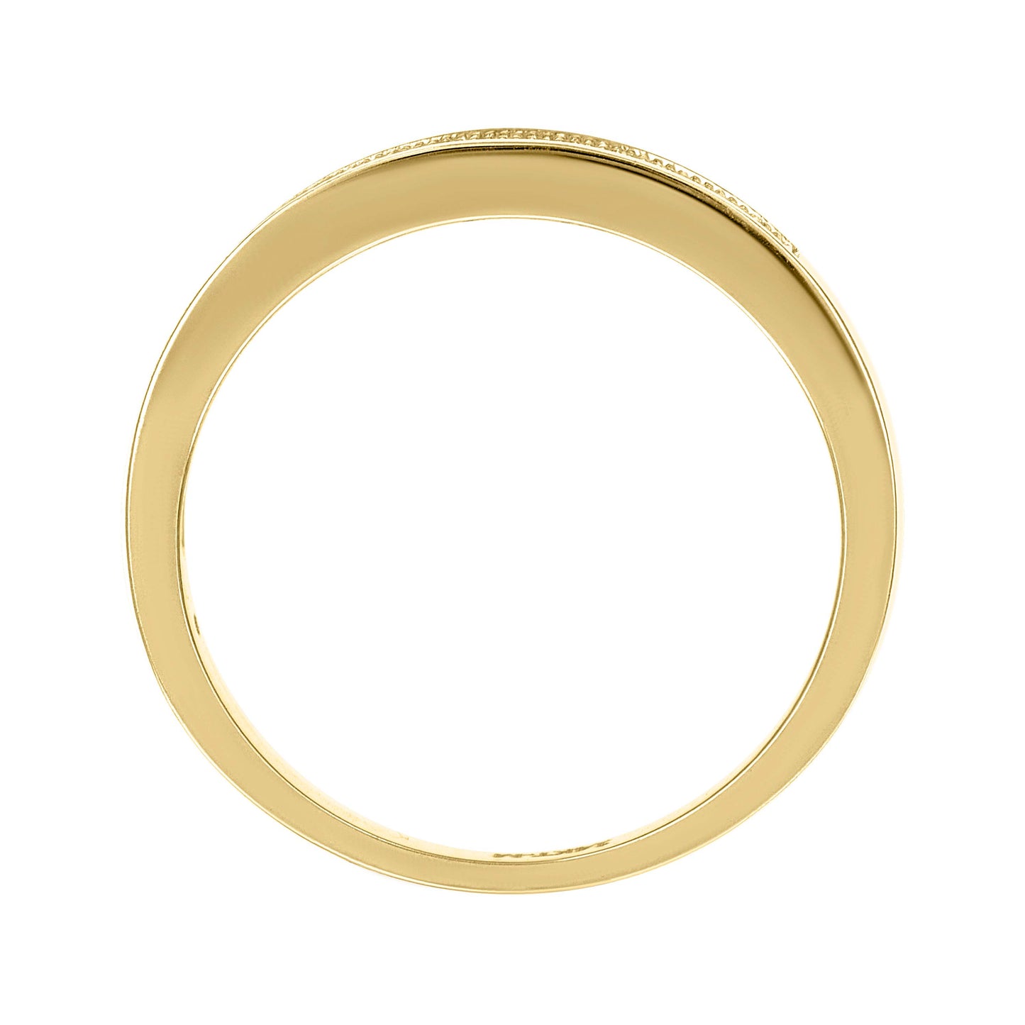 14Kt Gold Moissanite Ring S9
