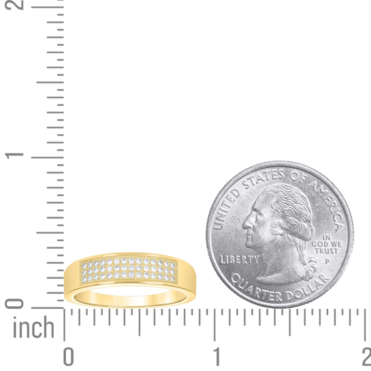 14Kt Gold Moissanite Ring S9