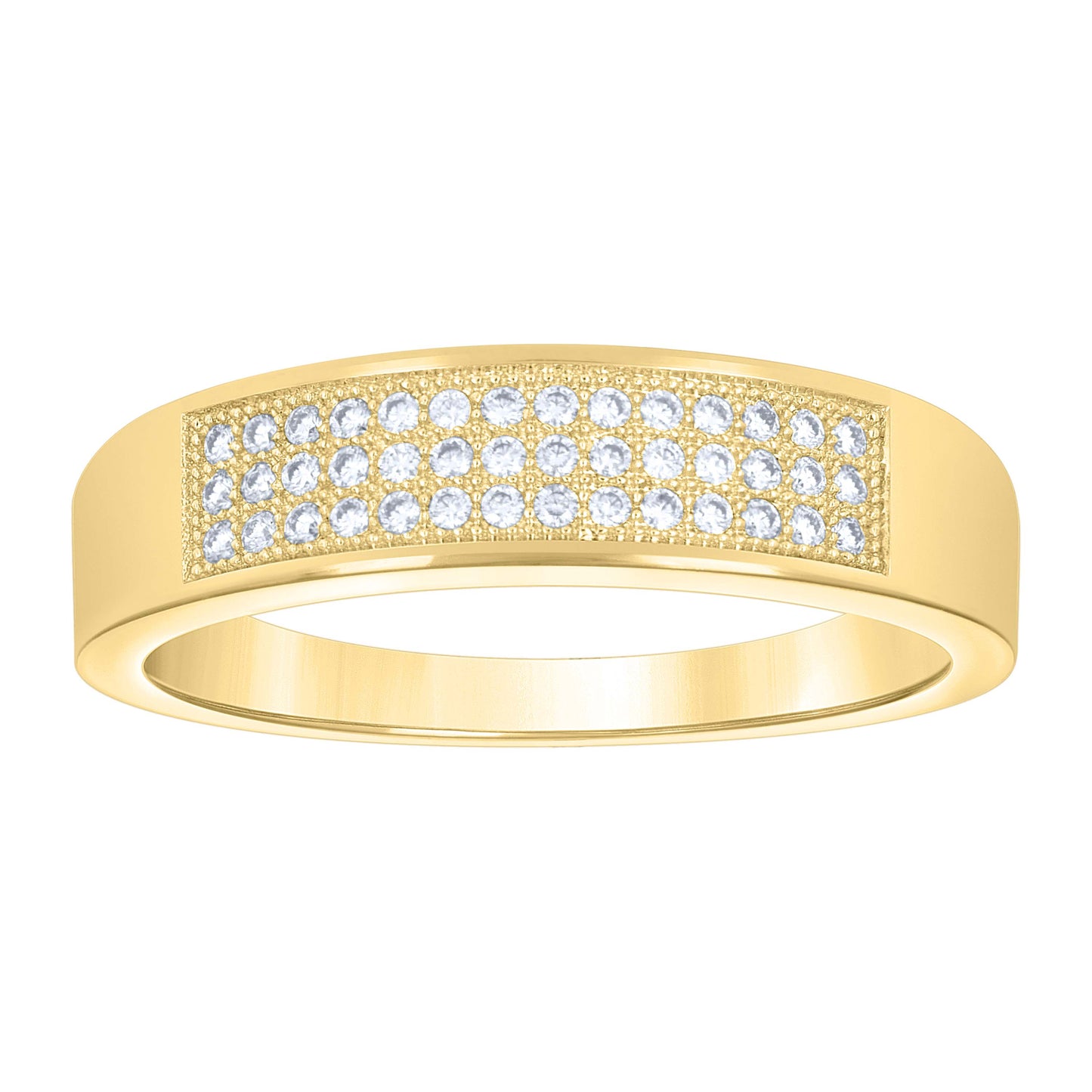 14Kt Gold Moissanite Ring S9