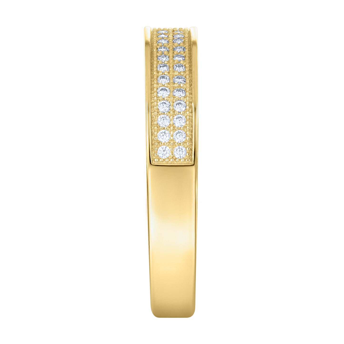 14Kt Gold Moissanite Ring S9