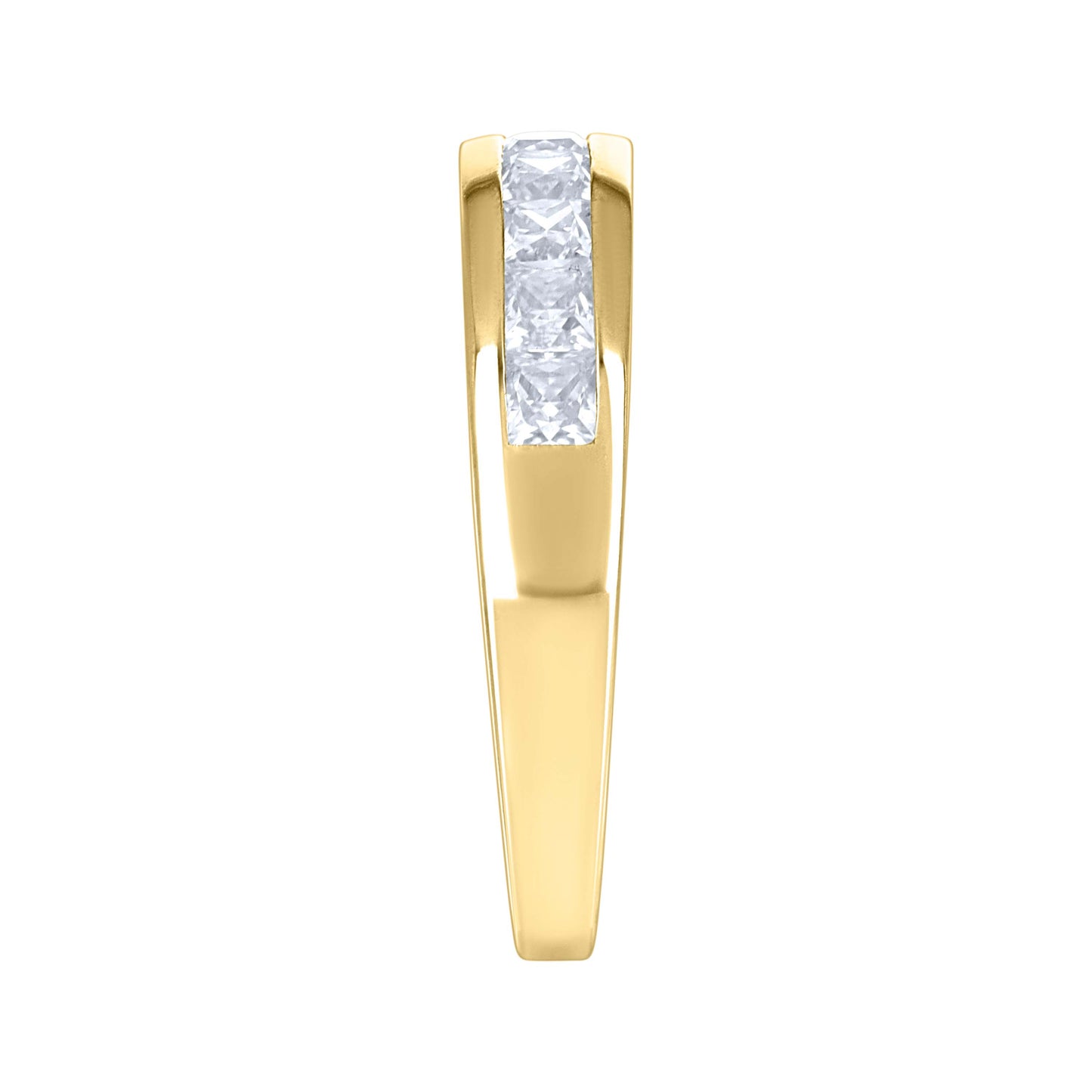 14Kt Gold Moissanite Ring S7