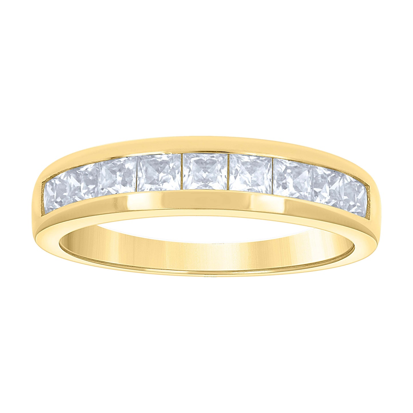 14Kt Gold Moissanite Ring S7