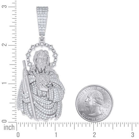 925 Sterling Silver Moissanite Pendant