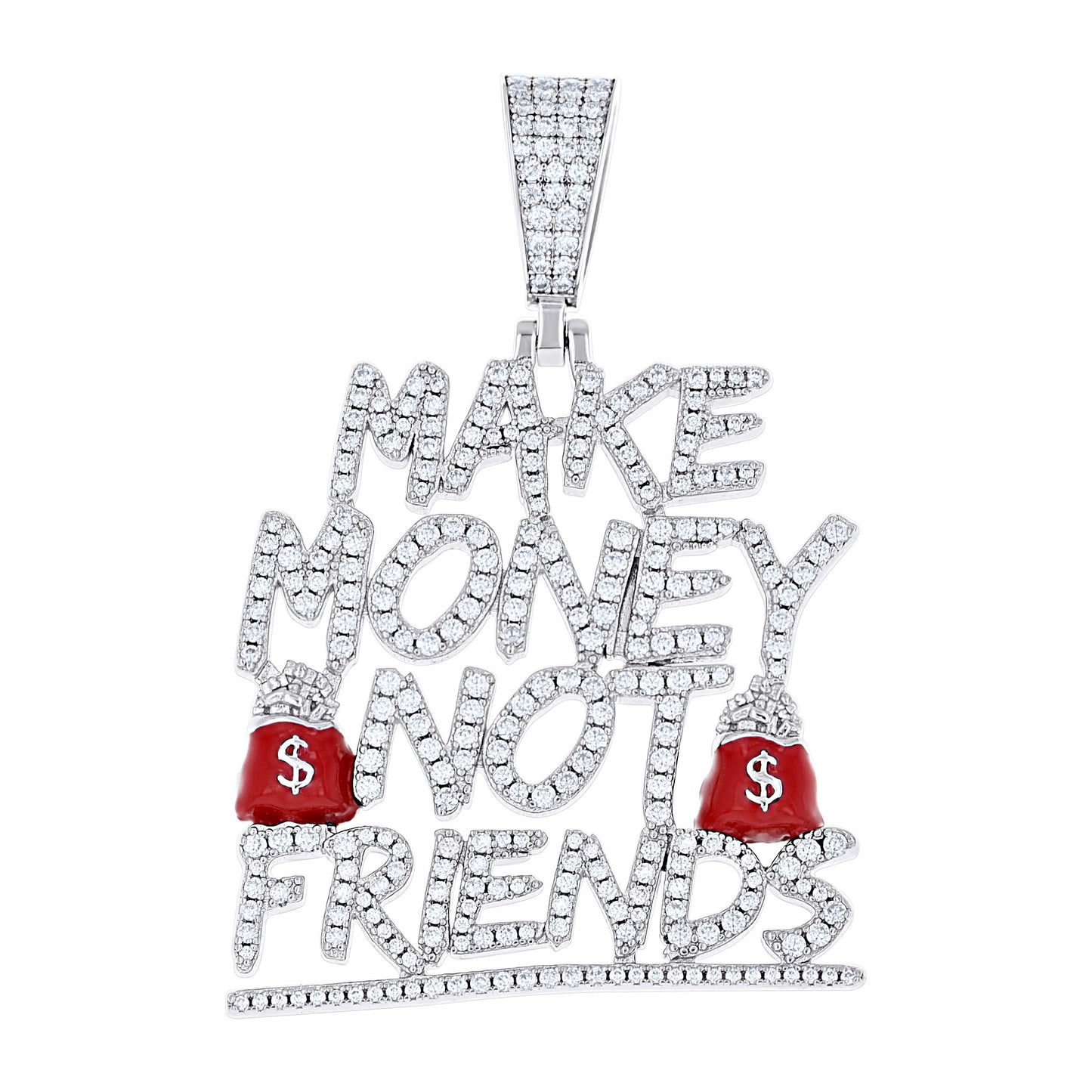 925 Sterling Silver Moissanite Pendant