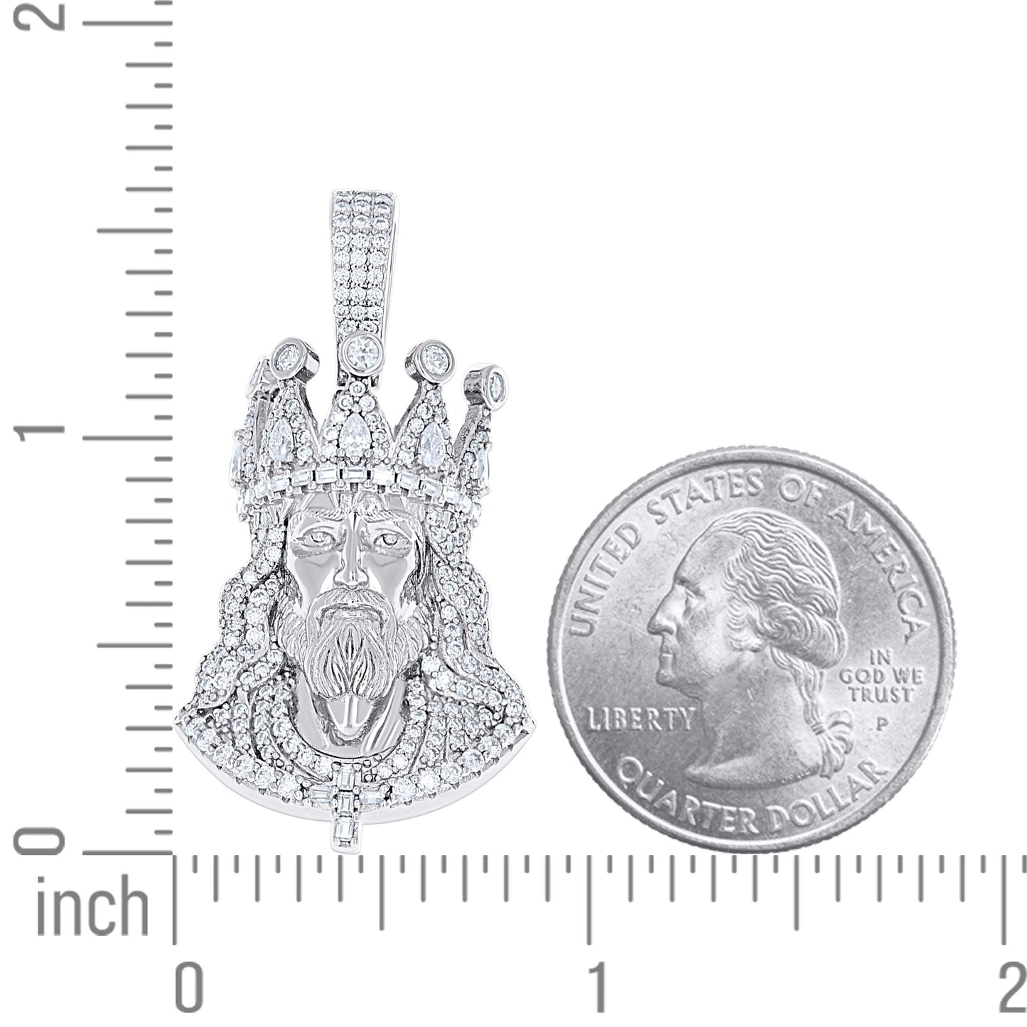 925 Sterling Silver Moissanite Pendant