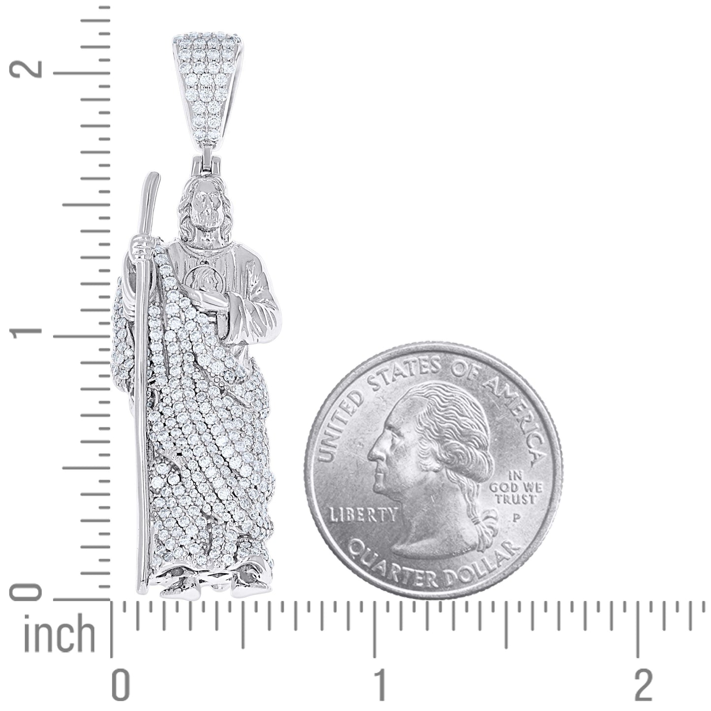 925 Sterling Silver Moissanite Pendant