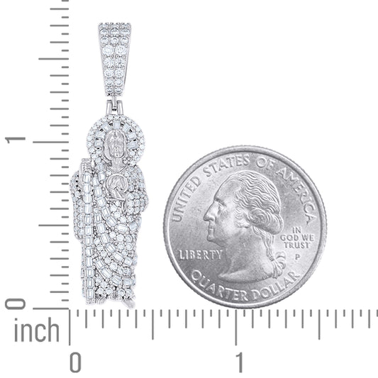 925 Sterling Silver Moissanite Pendant