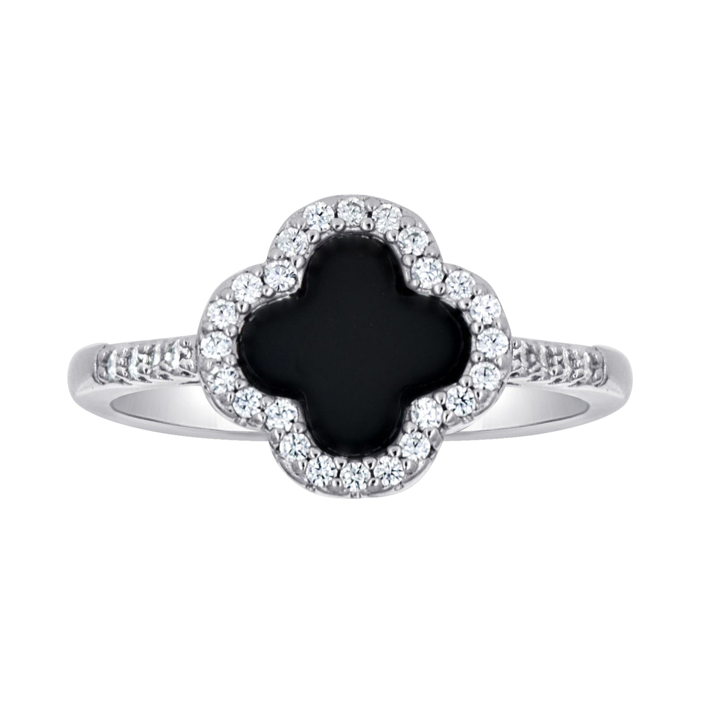925 Sterling Silver Cz 10mm Ring S5