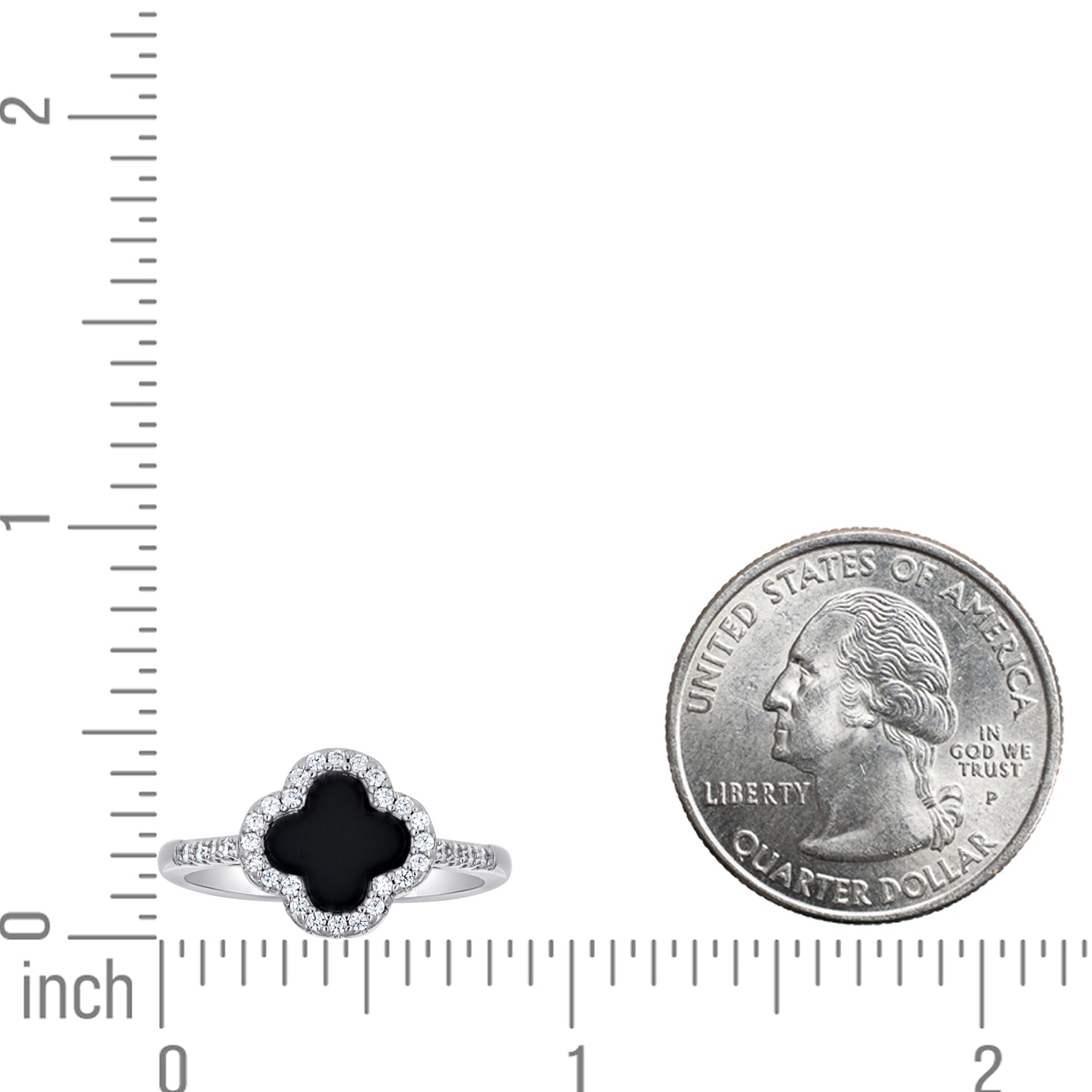 925 Sterling Silver Cz 10mm Ring S5