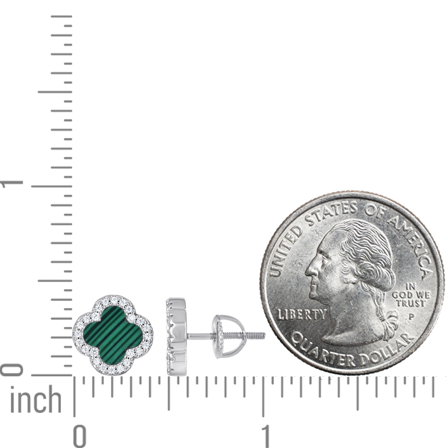 925 Sterling Silver Cz Earring 10mm