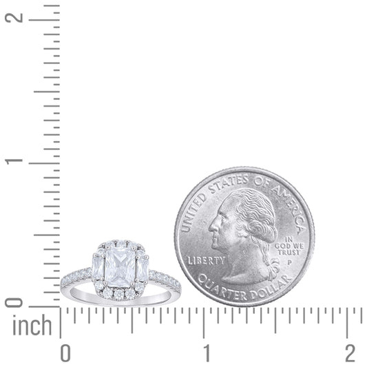 925 Sterling Silver Cz Ring S5