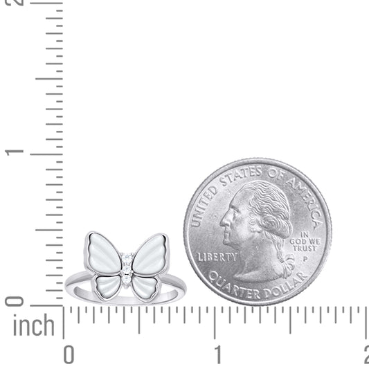 925 Sterling Silver Cz Ring S5