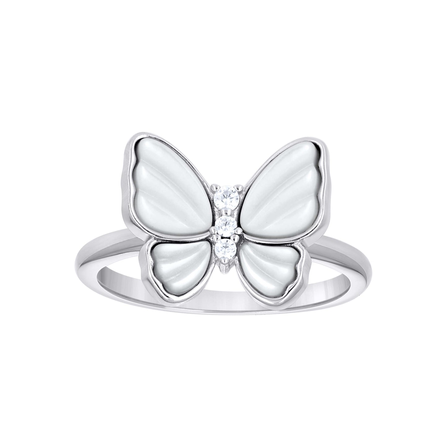 925 Sterling Silver Cz Ring S5