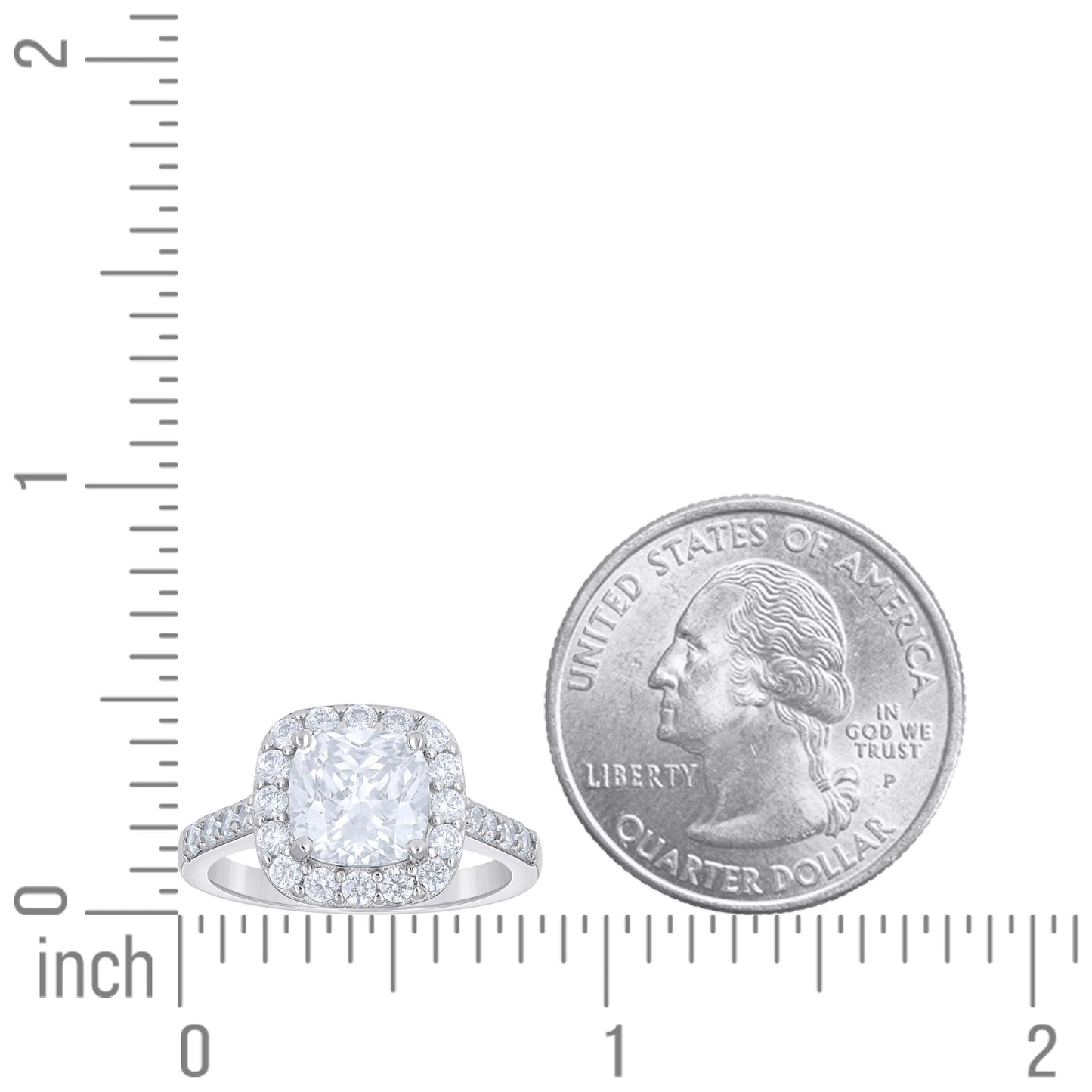 925 Sterling Silver Cz Ring S5