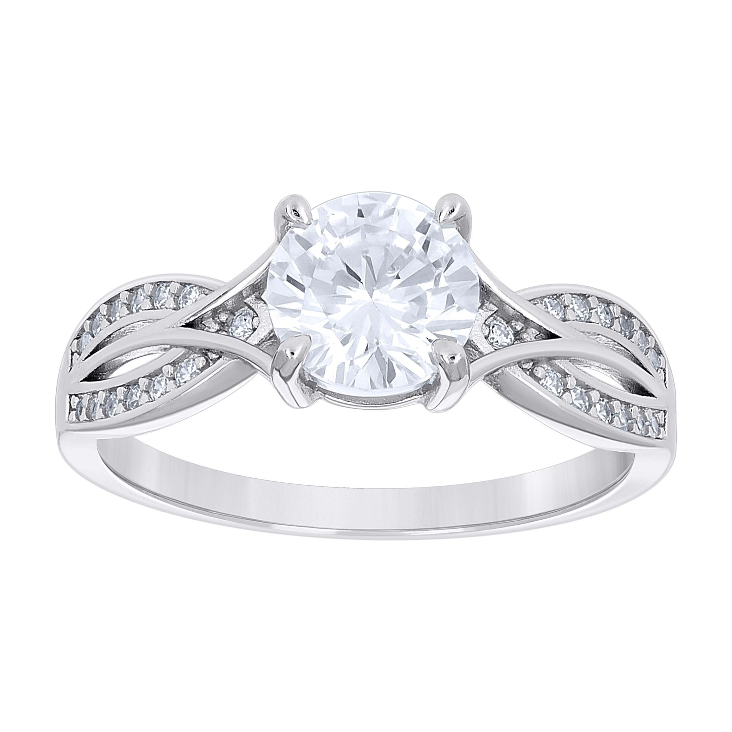 925 Sterling Silver Cz Ring S5