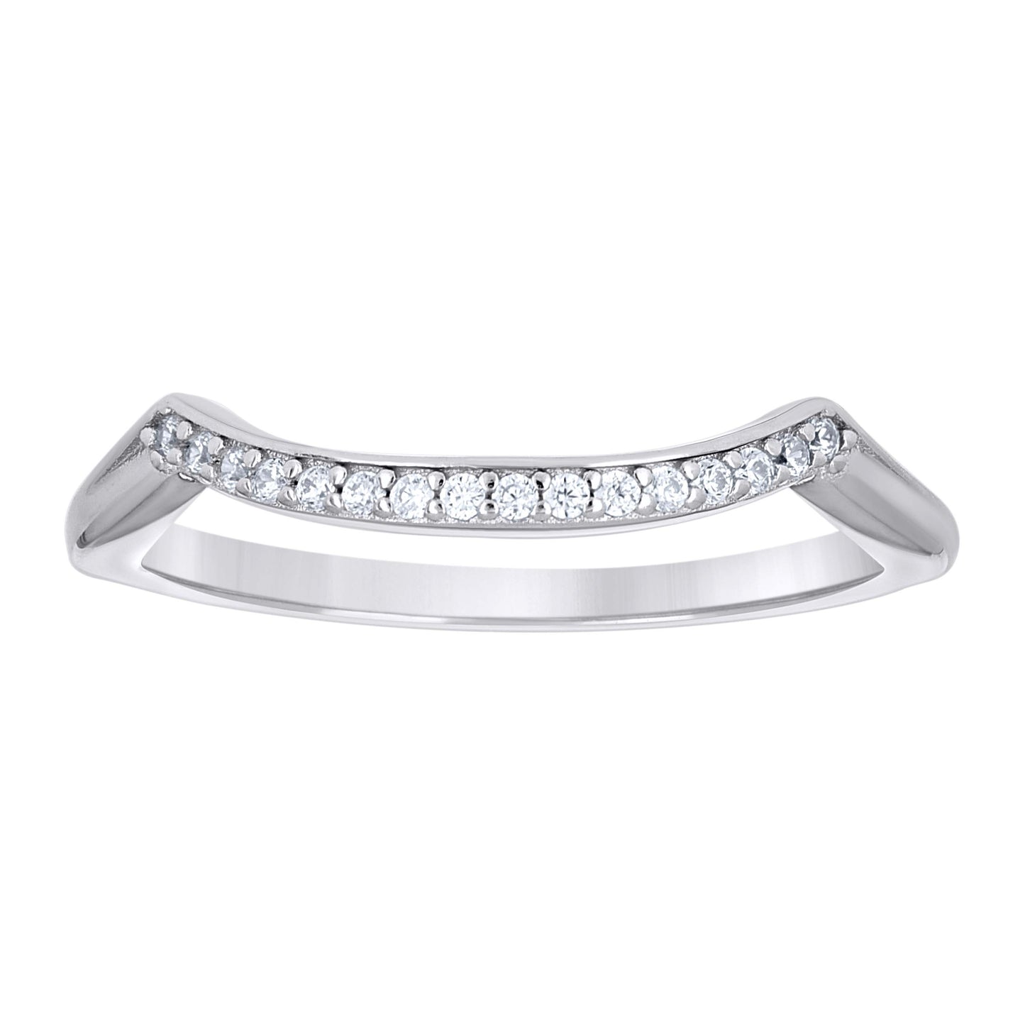925 Sterling Silver Cz Ring S5