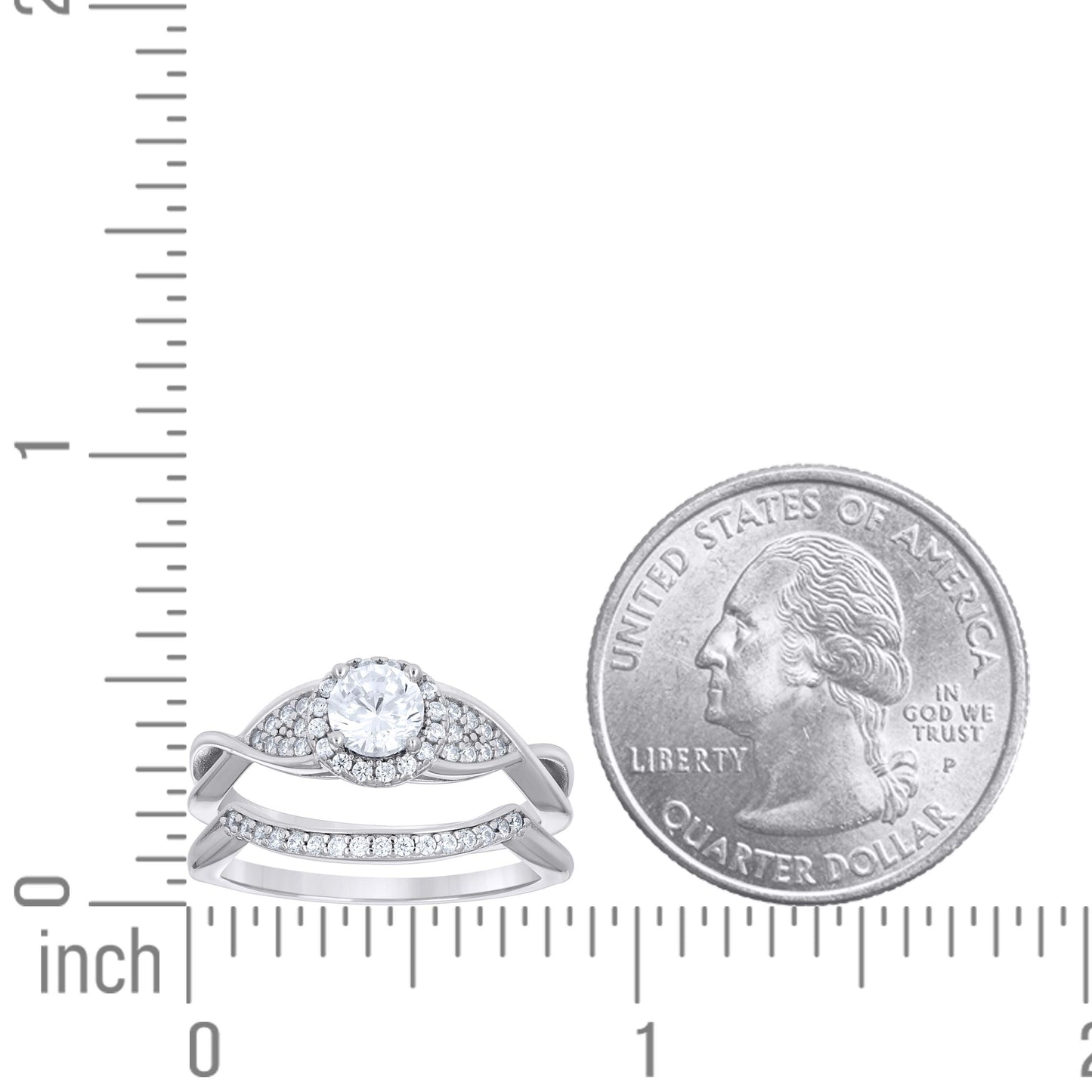 925 Sterling Silver Cz Ring S5