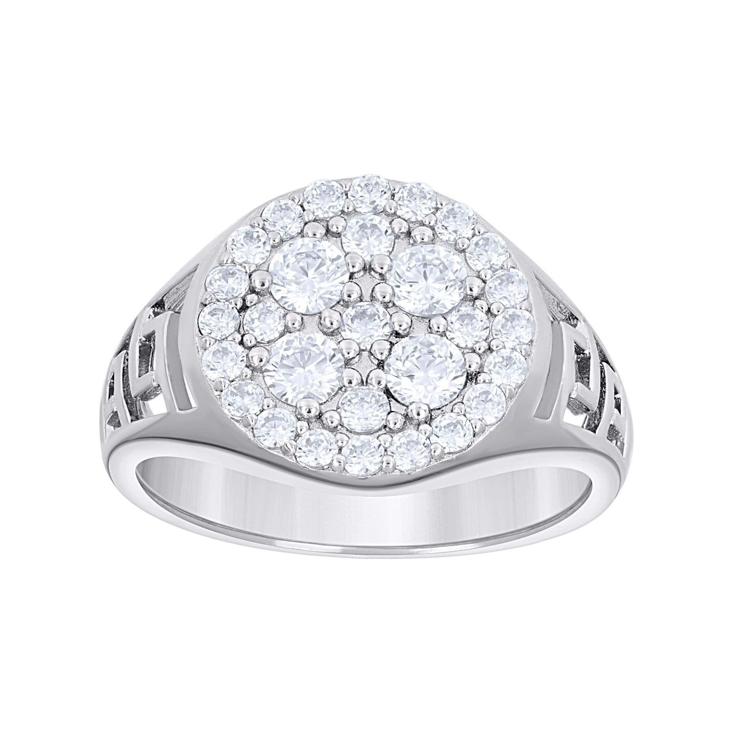 925 Sterling Silver Cz Ring S7