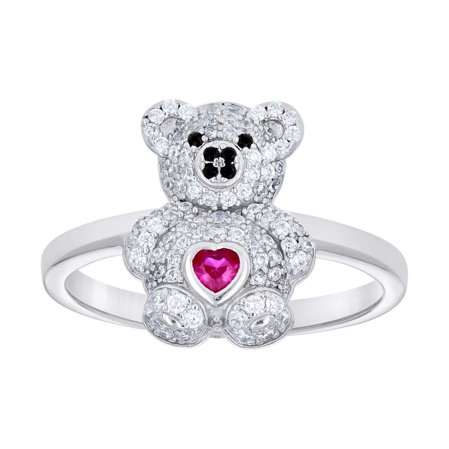 925 Sterling Silver Cz Ring S7