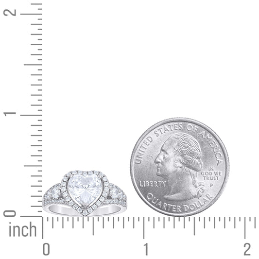 925 Sterling Silver Cz Ring S5