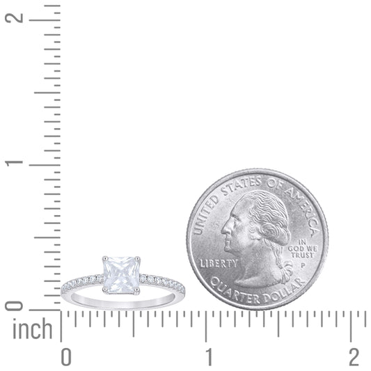 925 Sterling Silver Cz Ring S5