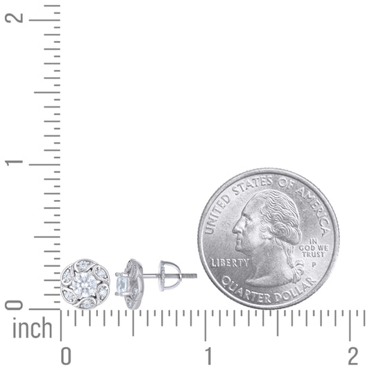 925 Sterling Silver Cz Earrings