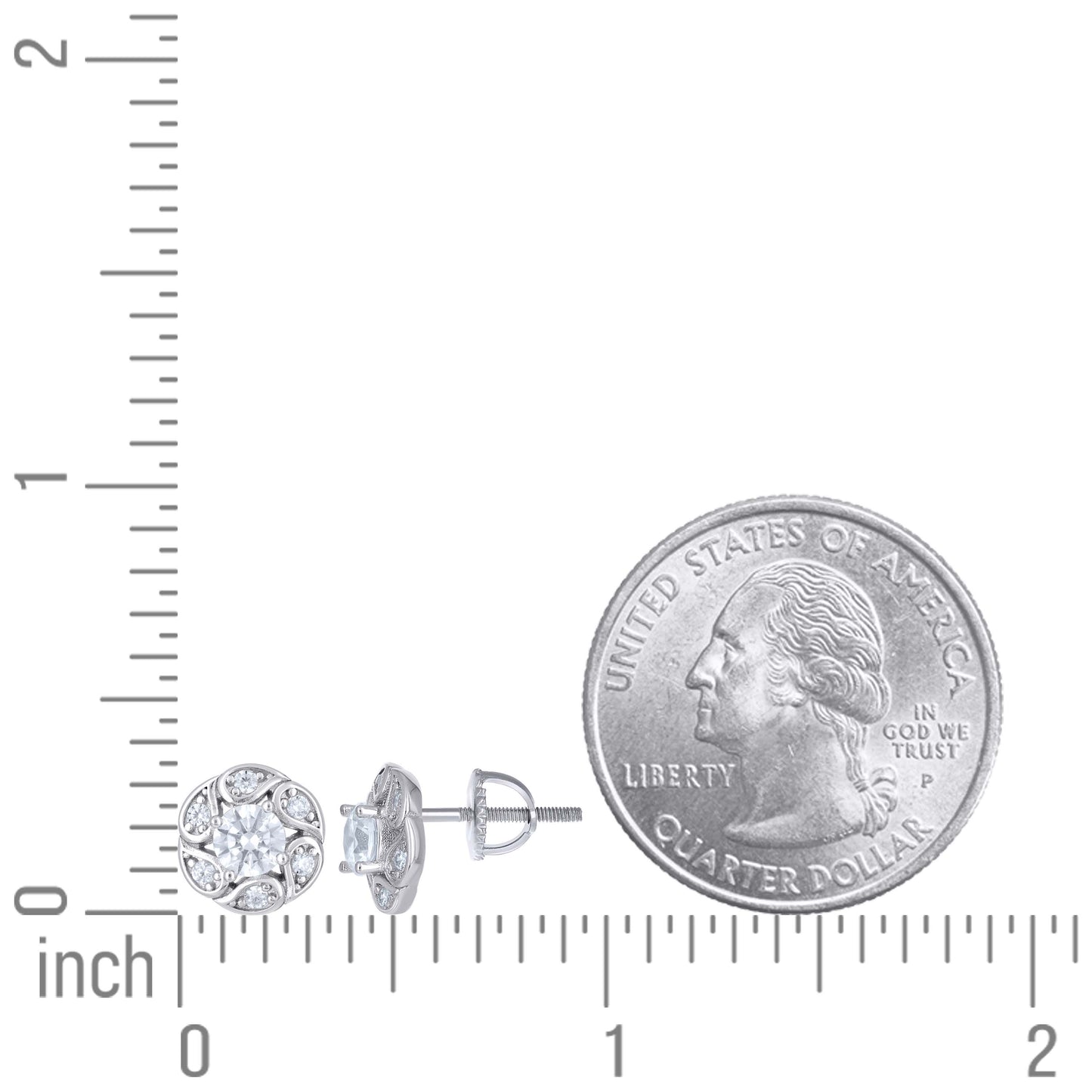 925 Sterling Silver Cz Earrings