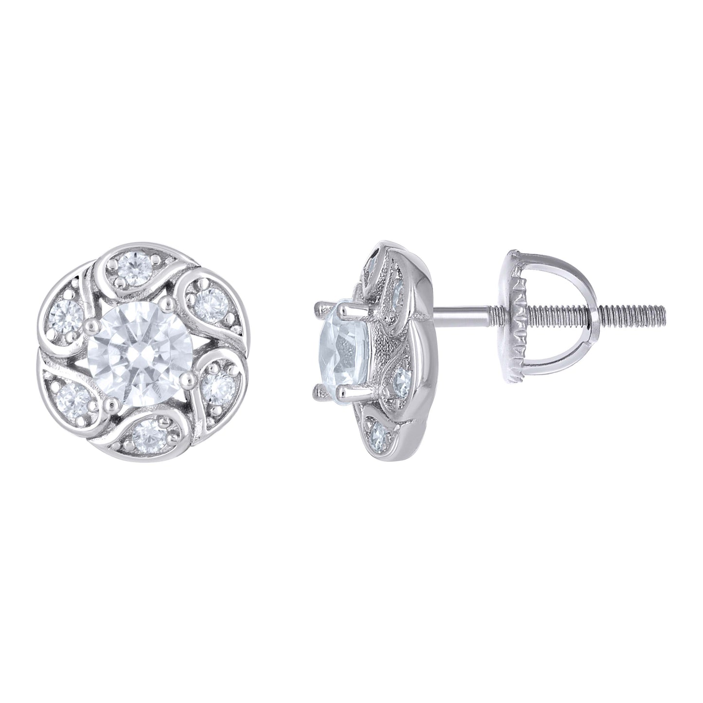 925 Sterling Silver Cz Earrings
