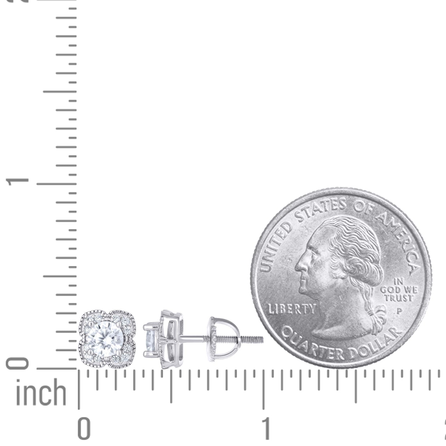 925 Sterling Silver Cz Earrings