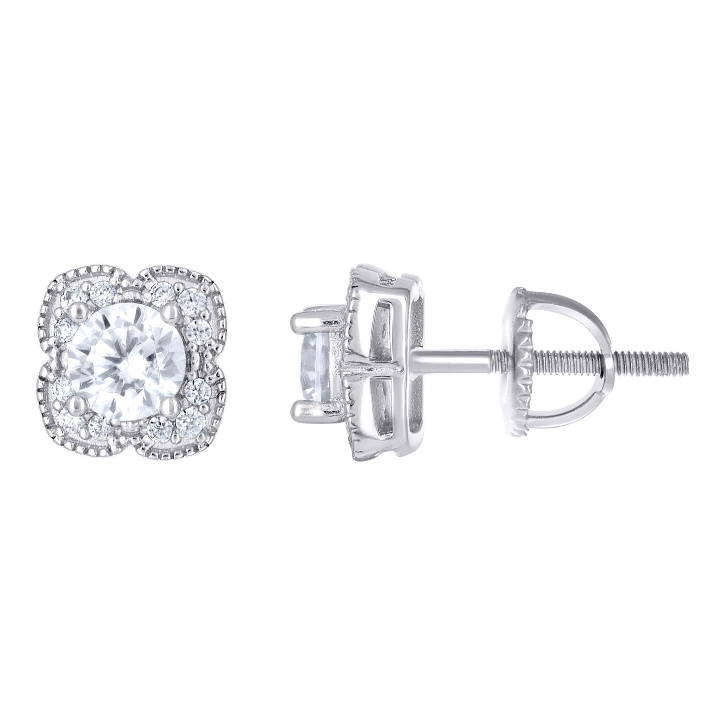 925 Sterling Silver Cz Earrings