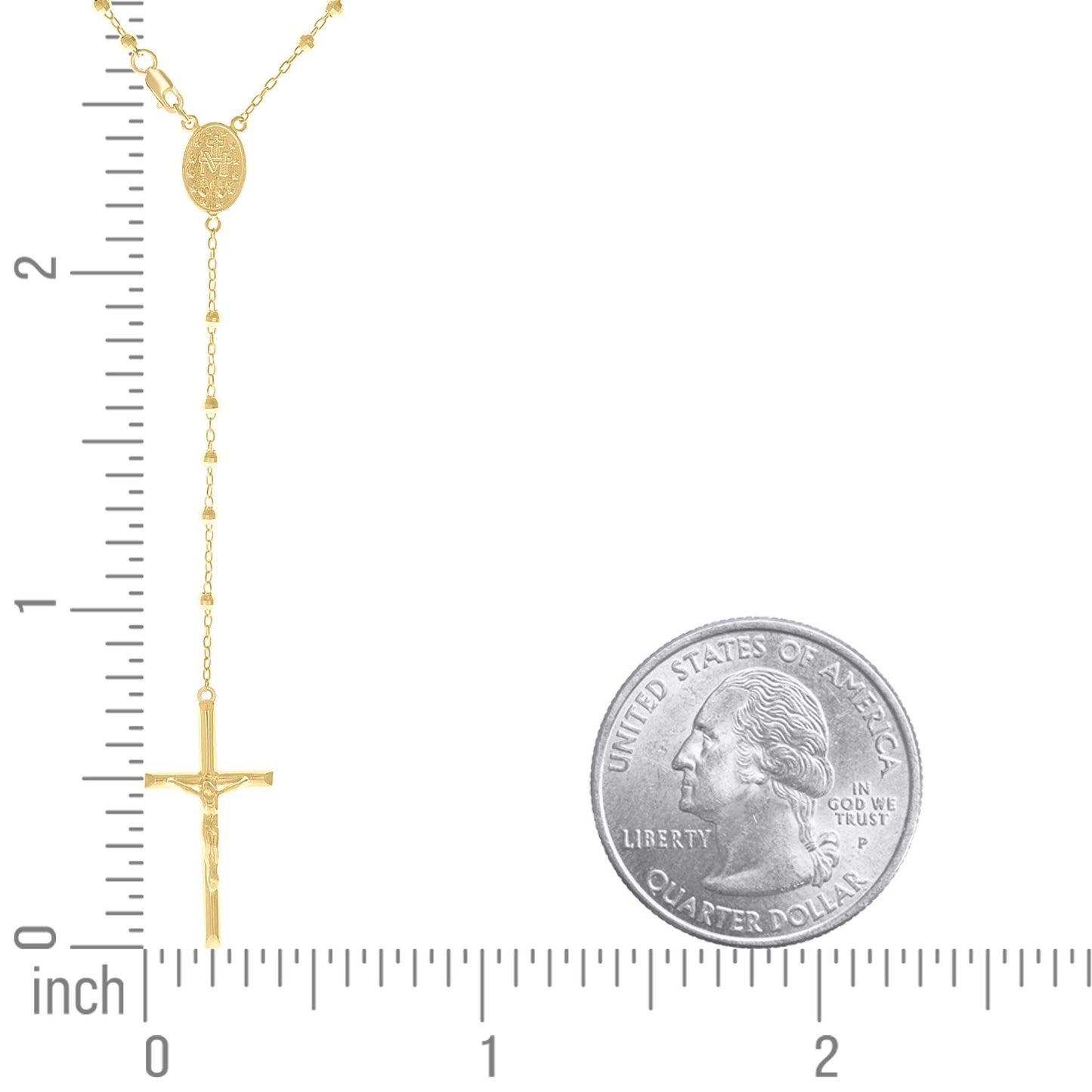 925 Sterling Silver Rosary 3mm